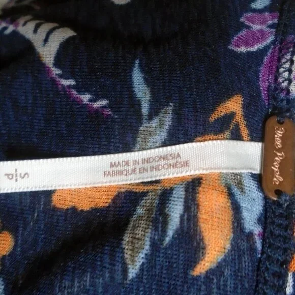 Free People Isabelle Tunic Swing Top Oversized Boho with Fabulous Sleeves - Picture 10 of 13